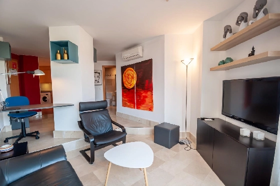 Apartment in Calpe(Playa de Fossa Levante) zu verkaufen, Zona de estar 55 m², Klimaanlage, 1 Schlafzimmer, 1 Badezimmer, Pool, ref.: COB-3554-10535-6