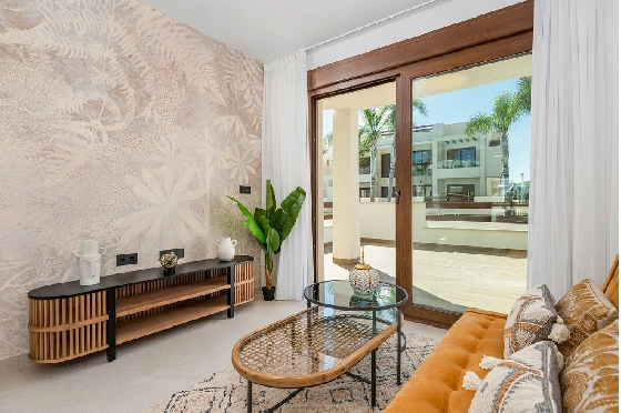 Erdgeschoss Apartment in Torrevieja zu verkaufen, Zona de estar 100 m², Zustand Erstbezug, 3 Schlafzimmer, 2 Badezimmer, Pool, ref.: HA-TON-159-A03-6