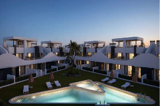 Erdgeschoss Apartment in San Fulgencio zu verkaufen, Zona de estar 133 m², Zustand Erstbezug, 3 Schlafzimmer, 2 Badezimmer, Pool, ref.: HA-SFN-131-A03-3