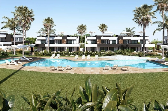Penthouse Apartment in Ciudad Quesada zu verkaufen, Zona de estar 163 m², Zustand Erstbezug, Klimaanlage, 2 Schlafzimmer, 2 Badezimmer, Pool, ref.: HA-CQN-120-A02-1