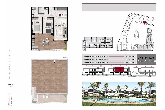 Penthouse Apartment in Ciudad Quesada zu verkaufen, Zona de estar 163 m², Zustand Erstbezug, Klimaanlage, 2 Schlafzimmer, 2 Badezimmer, Pool, ref.: HA-CQN-120-A02-15