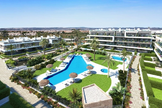 Penthouse Apartment in Torrevieja zu verkaufen, Zona de estar 137 m², Zustand Erstbezug, Klimaanlage, 2 Schlafzimmer, 2 Badezimmer, Pool, ref.: HA-TON-270-A04-11