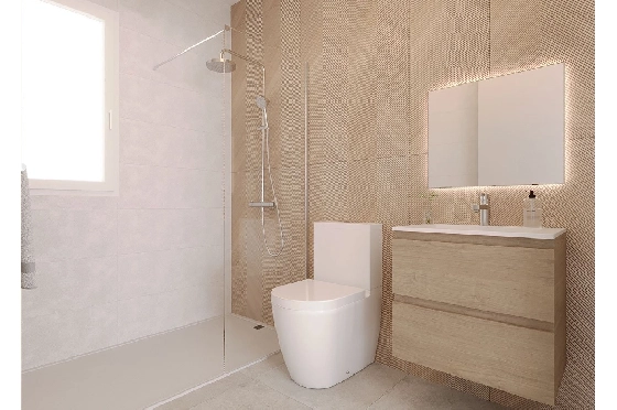 Reihenhaus in Finestrat zu verkaufen, Wohnfläche 197 m², Zustand Erstbezug, Klimaanlage, 3 Schlafzimmer, 2 Badezimmer, Pool, ref.: HA-FIN-381-R01-11