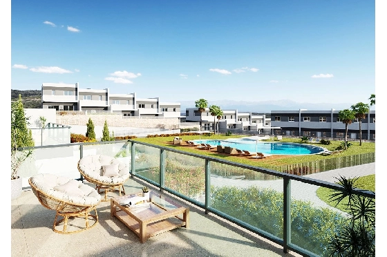 Reihenhaus in Finestrat zu verkaufen, Wohnfläche 197 m², Zustand Erstbezug, Klimaanlage, 3 Schlafzimmer, 2 Badezimmer, Pool, ref.: HA-FIN-381-R01-2