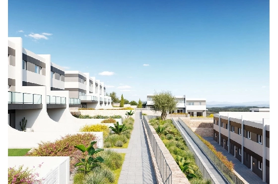 Reihenhaus in Finestrat zu verkaufen, Wohnfläche 256 m², Zustand Erstbezug, Klimaanlage, 3 Schlafzimmer, 2 Badezimmer, Pool, ref.: HA-FIN-381-R02-5