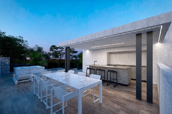 Villa in Los Alcazares zu verkaufen, Zona de estar 426 m², Zustand Erstbezug, Klimaanlage, Terreno 394 m², 3 Schlafzimmer, 2 Badezimmer, Pool, ref.: HA-LAN-470-E02-10