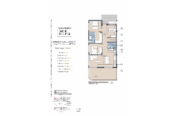 Etagen Apartment in Los Alcazares zu verkaufen, Zona de estar 102 m², Zustand Erstbezug, 3 Schlafzimmer, 2 Badezimmer, Pool, ref.: HA-LAN-436-A02-21