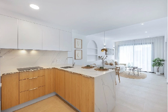 Penthouse Apartment in Los Alcazares zu verkaufen, Zona de estar 137 m², Zustand Erstbezug, 2 Schlafzimmer, 2 Badezimmer, Pool, ref.: HA-LAN-436-A03-11