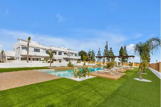 Penthouse Apartment in Los Alcazares zu verkaufen, Zona de estar 137 m², Zustand Erstbezug, 2 Schlafzimmer, 2 Badezimmer, Pool, ref.: HA-LAN-436-A03-2