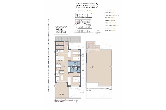 Penthouse Apartment in Los Alcazares zu verkaufen, Zona de estar 137 m², Zustand Erstbezug, 2 Schlafzimmer, 2 Badezimmer, Pool, ref.: HA-LAN-436-A03-21