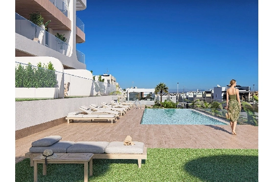Penthouse Apartment in Benijofar zu verkaufen, Zona de estar 182 m², Zustand Erstbezug, 3 Schlafzimmer, 2 Badezimmer, Pool, ref.: HA-BNN-319-A02-2