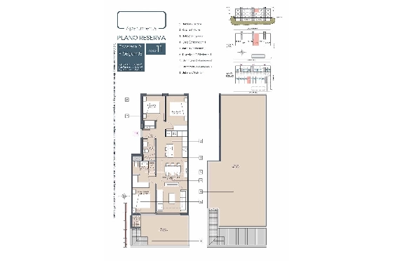 Penthouse Apartment in Benijofar zu verkaufen, Zona de estar 182 m², Zustand Erstbezug, 3 Schlafzimmer, 2 Badezimmer, Pool, ref.: HA-BNN-319-A02-9