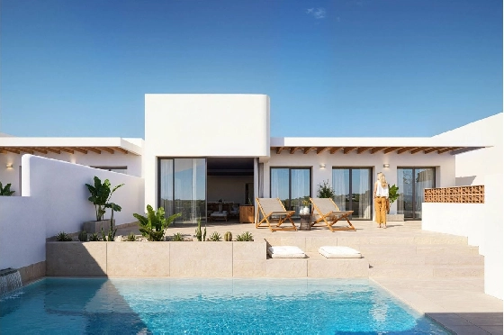 Villa in Dolores zu verkaufen, Zona de estar 130 m², Zustand Erstbezug, Terreno 186 m², 3 Schlafzimmer, 2 Badezimmer, Pool, ref.: HA-DON-142-R01-1