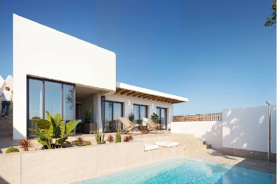 Villa in Dolores zu verkaufen, Zona de estar 130 m², Zustand Erstbezug, Terreno 186 m², 3 Schlafzimmer, 2 Badezimmer, Pool, ref.: HA-DON-142-R01-2