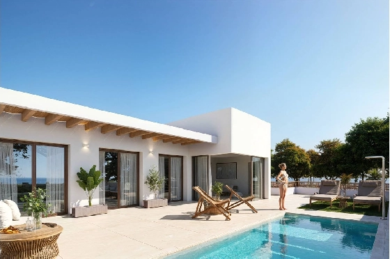 Villa in Dolores zu verkaufen, Zona de estar 130 m², Zustand Erstbezug, Terreno 186 m², 3 Schlafzimmer, 2 Badezimmer, Pool, ref.: HA-DON-142-R01-3