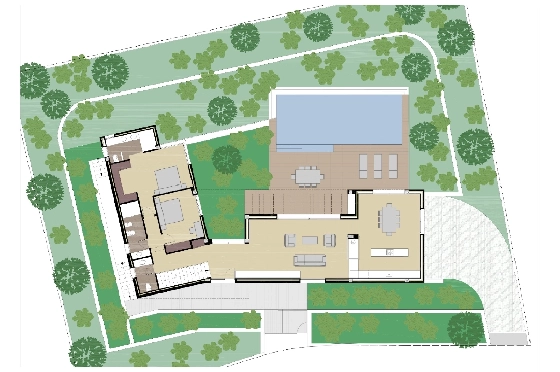 Villa in Javea zu verkaufen, Zona de estar 300 m², Baujahr 2026, Klimaanlage, Terreno 1000 m², 3 Schlafzimmer, 3 Badezimmer, Pool, ref.: AM-12658DA-6
