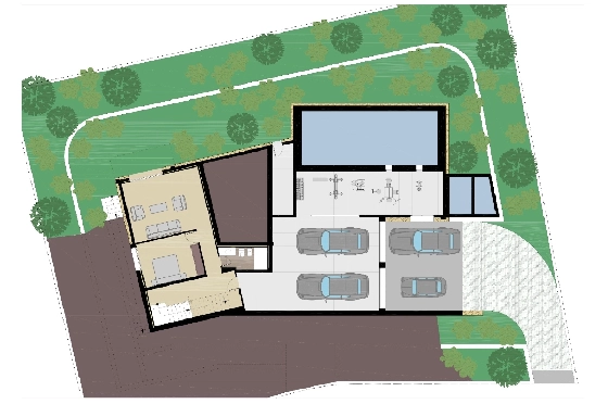 Villa in Javea zu verkaufen, Zona de estar 300 m², Baujahr 2026, Klimaanlage, Terreno 1000 m², 3 Schlafzimmer, 3 Badezimmer, Pool, ref.: AM-12658DA-7