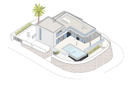 Villa in Moraira(Benimeit) zu verkaufen, Zona de estar 310 m², Terreno 817 m², 3 Schlafzimmer, 2 Badezimmer, Pool, ref.: COB-8248MOR-10535-20