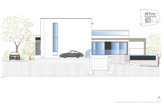 Villa in Moraira(Benimeit) zu verkaufen, Zona de estar 310 m², Terreno 817 m², 3 Schlafzimmer, 2 Badezimmer, Pool, ref.: COB-8248MOR-10535-3