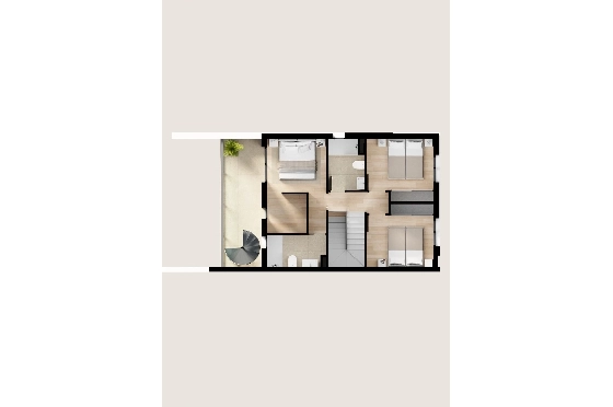 Villa in Finestrat(Balcon de Finestrat) zu verkaufen, Zona de estar 158 m², Terreno 431 m², 4 Schlafzimmer, 3 Badezimmer, Pool, ref.: TW-BREEZE-74-16