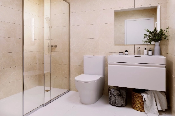 Doppelhaushälfte in Monforte Del Cid(Alenda Golf) zu verkaufen, Zona de estar 123 m², Terreno 156 m², 3 Schlafzimmer, 2 Badezimmer, Pool, ref.: TW-ALLURE-13-17