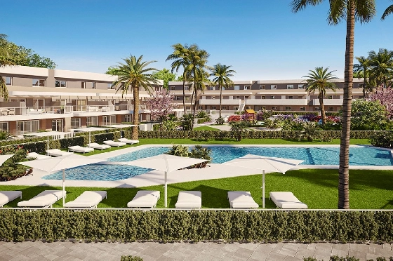 Doppelhaushälfte in Monforte Del Cid(Alenda Golf) zu verkaufen, Zona de estar 123 m², Terreno 156 m², 3 Schlafzimmer, 2 Badezimmer, Pool, ref.: TW-ALLURE-13-2