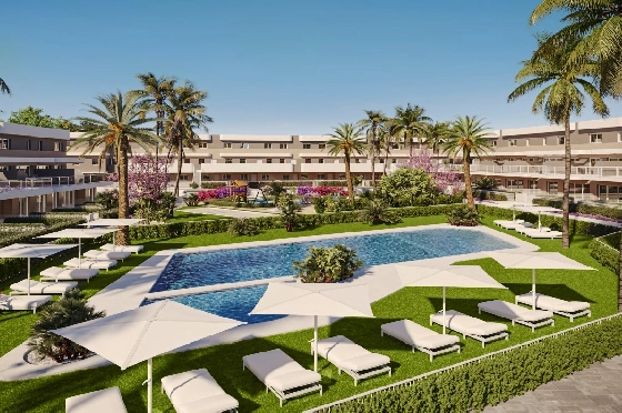 Doppelhaushälfte in Monforte Del Cid(Alenda Golf) zu verkaufen, Zona de estar 123 m², Terreno 156 m², 3 Schlafzimmer, 2 Badezimmer, Pool, ref.: TW-ALLURE-13-3