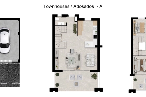 Stadthaus in La Cala De Mijas(La Cala Golf Resort) zu verkaufen, Zona de estar 208 m², Terreno 255 m², 3 Schlafzimmer, 3 Badezimmer, ref.: TW-THE-MEADOWS-4-25