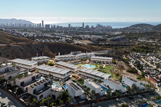 Stadthaus in Finestrat(Balcon de Finestrat) zu verkaufen, Zona de estar 118 m², Terreno 237 m², 3 Schlafzimmer, 3 Badezimmer, Pool, ref.: TW-NATURE-34-20
