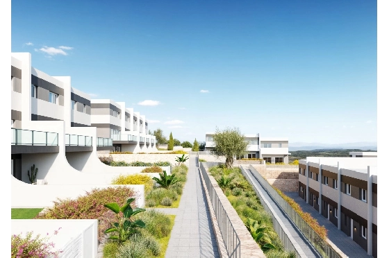 Stadthaus in Finestrat(Balcon de Finestrat) zu verkaufen, Zona de estar 118 m², Terreno 237 m², 3 Schlafzimmer, 3 Badezimmer, Pool, ref.: TW-NATURE-34-3