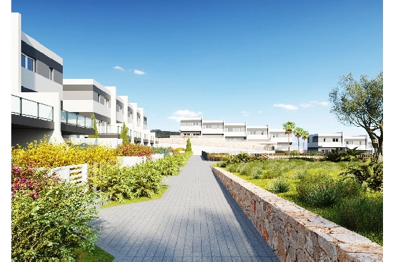 Stadthaus in Finestrat(Balcon de Finestrat) zu verkaufen, Zona de estar 118 m², Terreno 237 m², 3 Schlafzimmer, 3 Badezimmer, Pool, ref.: TW-NATURE-34-5