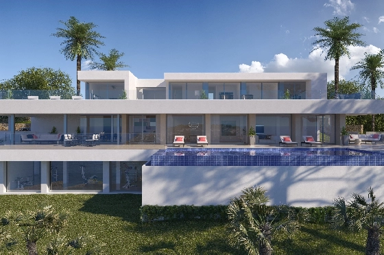 Villa in Benitachell(Cumbre del Sol) zu verkaufen, Zona de estar 506 m², Terreno 2393 m², 6 Schlafzimmer, 7 Badezimmer, Pool, ref.: VA-21294-1