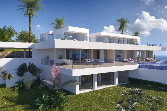 Villa in Benitachell(Cumbre del Sol) zu verkaufen, Zona de estar 506 m², Terreno 2393 m², 6 Schlafzimmer, 7 Badezimmer, Pool, ref.: VA-21294-4