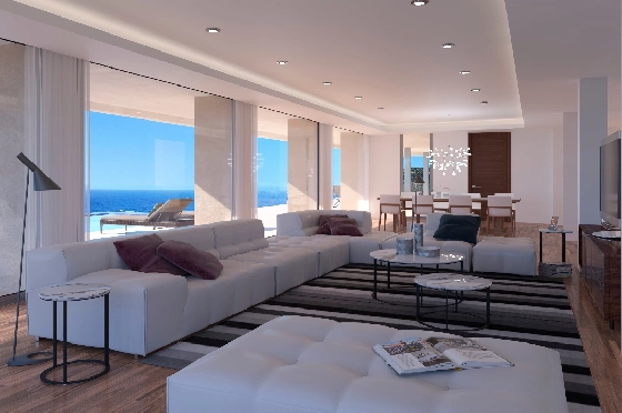 Villa in Benitachell(Cumbre del Sol) zu verkaufen, Zona de estar 506 m², Terreno 2393 m², 6 Schlafzimmer, 7 Badezimmer, Pool, ref.: VA-21294-5