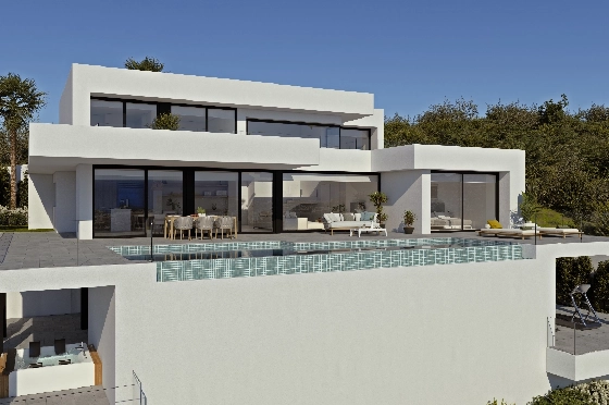 Villa in Benitachell(Cumbre del Sol) zu verkaufen, Zona de estar 278 m², Terreno 1087 m², 4 Schlafzimmer, 5 Badezimmer, Pool, ref.: VA-22474-1
