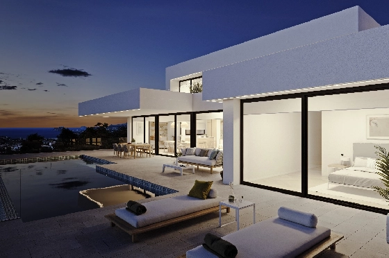 Villa in Benitachell(Cumbre del Sol) zu verkaufen, Zona de estar 278 m², Terreno 1087 m², 4 Schlafzimmer, 5 Badezimmer, Pool, ref.: VA-22474-6