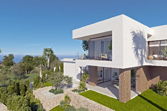 Villa in Benitachell(Cumbre del Sol) zu verkaufen, Zona de estar 253 m², Terreno 951 m², 3 Schlafzimmer, 4 Badezimmer, Pool, ref.: VA-22477-3
