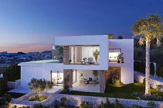 Villa in Benitachell(Cumbre del Sol) zu verkaufen, Zona de estar 253 m², Terreno 951 m², 3 Schlafzimmer, 4 Badezimmer, Pool, ref.: VA-22477-6