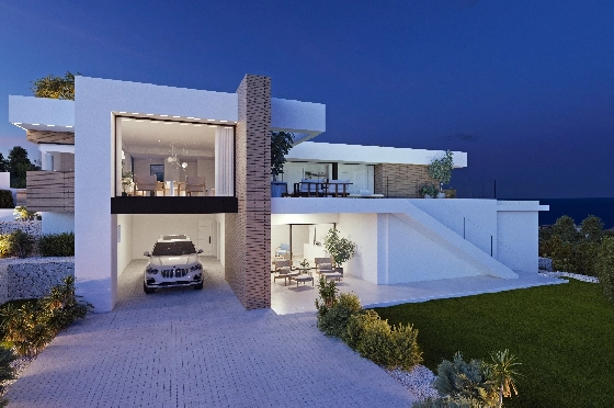 Villa in Benitachell(Cumbre del Sol) zu verkaufen, Zona de estar 253 m², Terreno 951 m², 3 Schlafzimmer, 4 Badezimmer, Pool, ref.: VA-22477-7