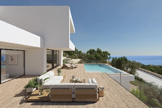 Villa in Benitachell(Cumbre del Sol) zu verkaufen, Zona de estar 272 m², Terreno 1020 m², 3 Schlafzimmer, 4 Badezimmer, Pool, ref.: VA-22646-2