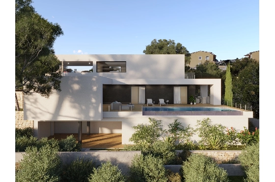 Villa in Benitachell(Cumbre del Sol) zu verkaufen, Zona de estar 190 m², Terreno 817 m², 3 Schlafzimmer, 4 Badezimmer, Pool, ref.: VA-22894-4