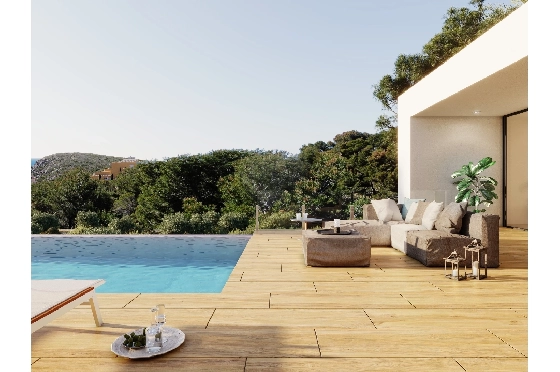 Villa in Benitachell(Cumbre del Sol) zu verkaufen, Zona de estar 190 m², Terreno 817 m², 3 Schlafzimmer, 4 Badezimmer, Pool, ref.: VA-22894-6