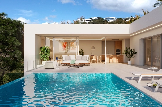 Villa in Benitachell(Cumbre del Sol) zu verkaufen, Zona de estar 215 m², Terreno 813 m², 4 Schlafzimmer, 5 Badezimmer, Pool, ref.: VA-22899-3