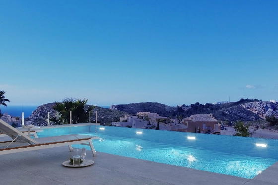 Villa in Benitachell(Cumbre del Sol) zu verkaufen, Zona de estar 215 m², Terreno 813 m², 4 Schlafzimmer, 5 Badezimmer, Pool, ref.: VA-22899-9