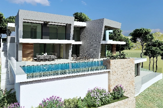 Villa in Benitachell(Benitatxell) zu verkaufen, Zona de estar 298 m², Terreno 1149 m², 3 Schlafzimmer, 4 Badezimmer, Pool, ref.: VA-22941-1