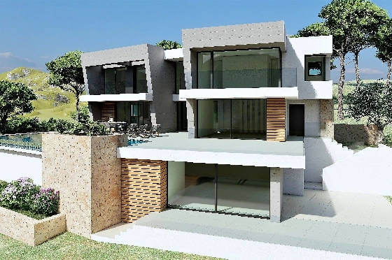 Villa in Benitachell(Benitatxell) zu verkaufen, Zona de estar 298 m², Terreno 1149 m², 3 Schlafzimmer, 4 Badezimmer, Pool, ref.: VA-22941-3