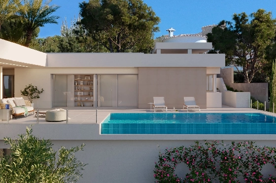 Villa in Benitachell(Cumbre del Sol) zu verkaufen, Zona de estar 142 m², Terreno 956 m², 3 Schlafzimmer, 3 Badezimmer, Pool, ref.: VA-22965-1