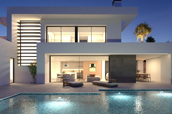 Villa in Benitachell(Benitatxell) zu verkaufen, Zona de estar 215 m², Terreno 824 m², 3 Schlafzimmer, 4 Badezimmer, Pool, ref.: VA-23232-1