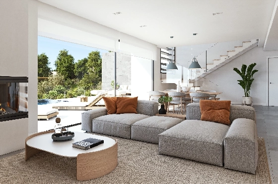 Villa in Benitachell(Benitatxell) zu verkaufen, Zona de estar 215 m², Terreno 824 m², 3 Schlafzimmer, 4 Badezimmer, Pool, ref.: VA-23232-7