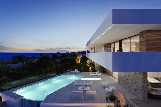 Villa in Benitachell(Cumbre del Sol) zu verkaufen, Zona de estar 267 m², Terreno 963 m², 3 Schlafzimmer, 4 Badezimmer, Pool, ref.: VA-23300-7